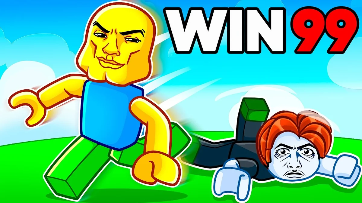 Huss Valley ability-comparison video preview with a yellow Runner and a pursuer on a green field.